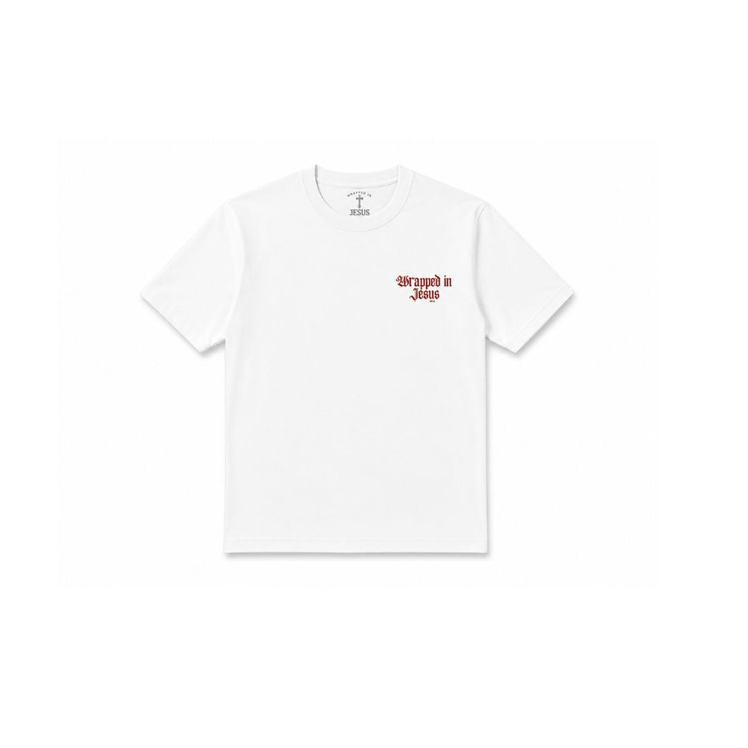 WIJ Red Sacred Heart Tee - White