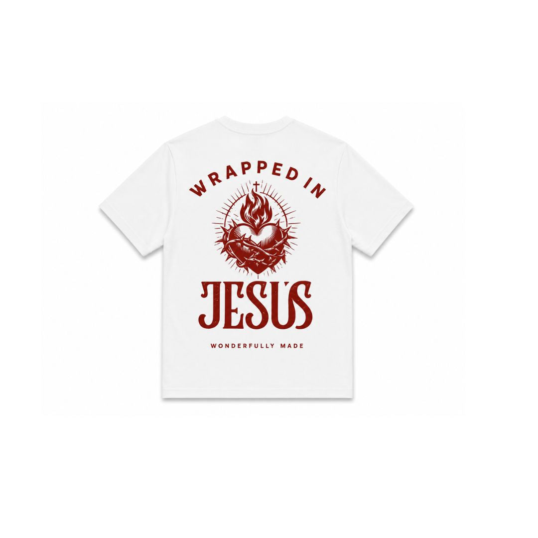 WIJ Red Sacred Heart Tee - White