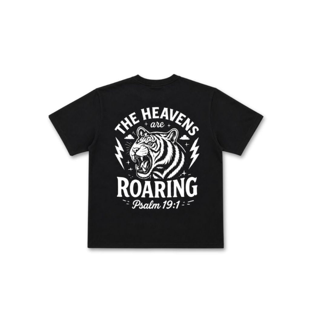 WIJ The Heavens Are Roaring Tee | Psalm 19:1 - Black