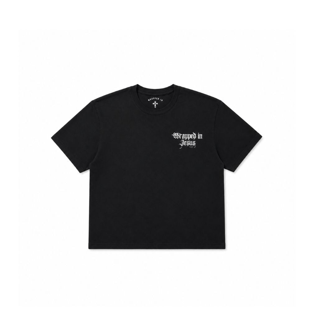 WIJ Chest Logo Angel Tee - Black